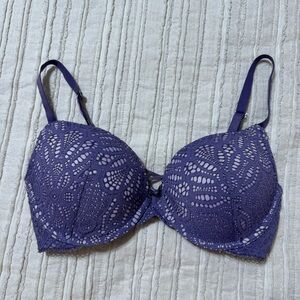 Victoria’s Secret Dream Angels Push Up Purple Lace Bra